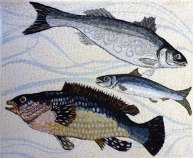 Bass And Two Fish