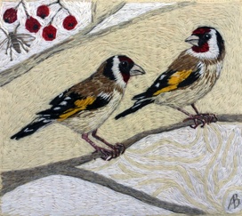 Two Goldfinches